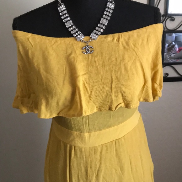 Blue Ivy by KC Off Shoulder Strapless Jumpsuit - Picture 2 of 7